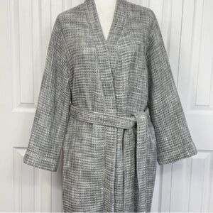 NWOT Parachute 100% Turkish Cotton Waffle Knit Gray Robe